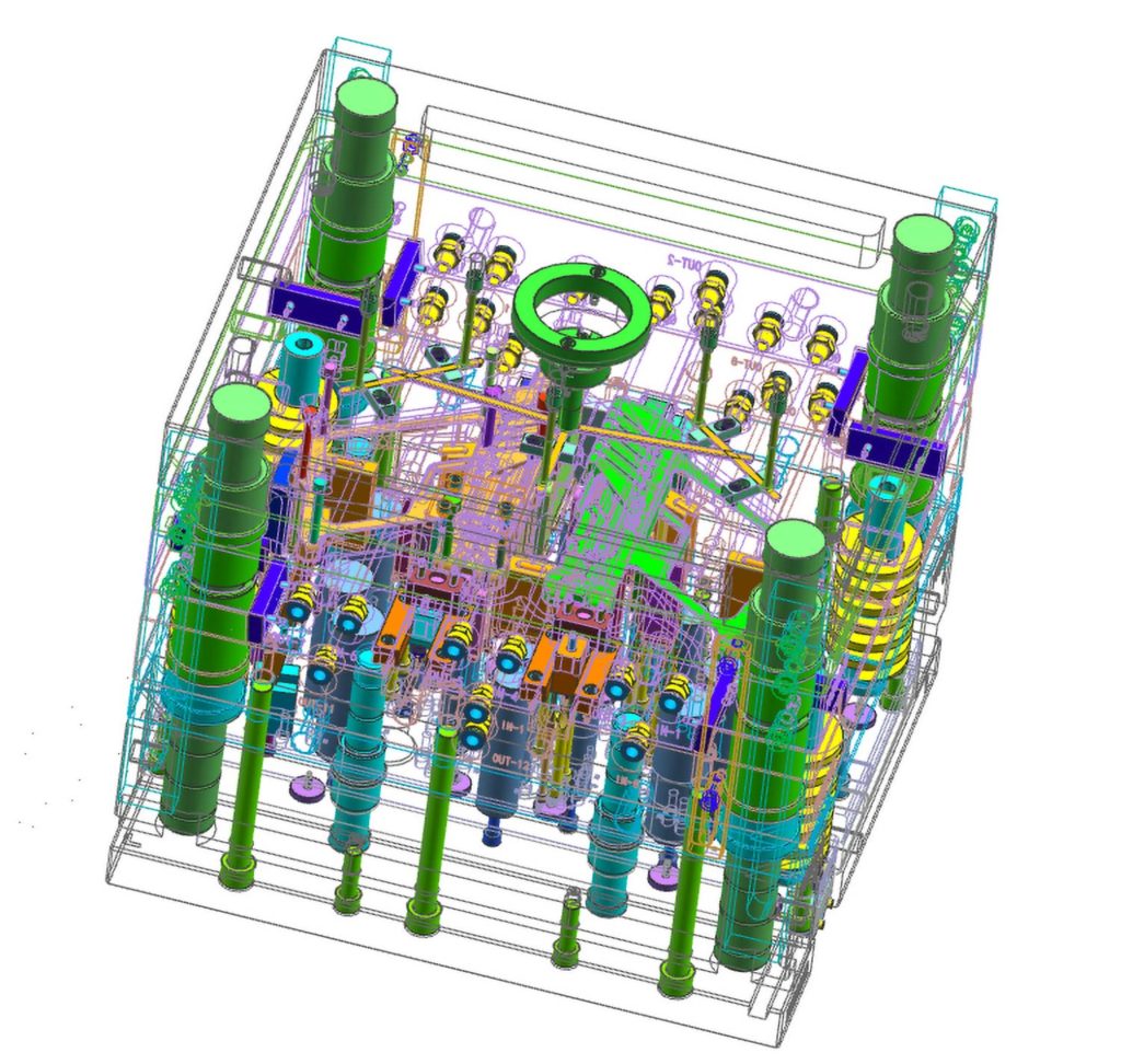 An injection molding contract manufacturing tool design