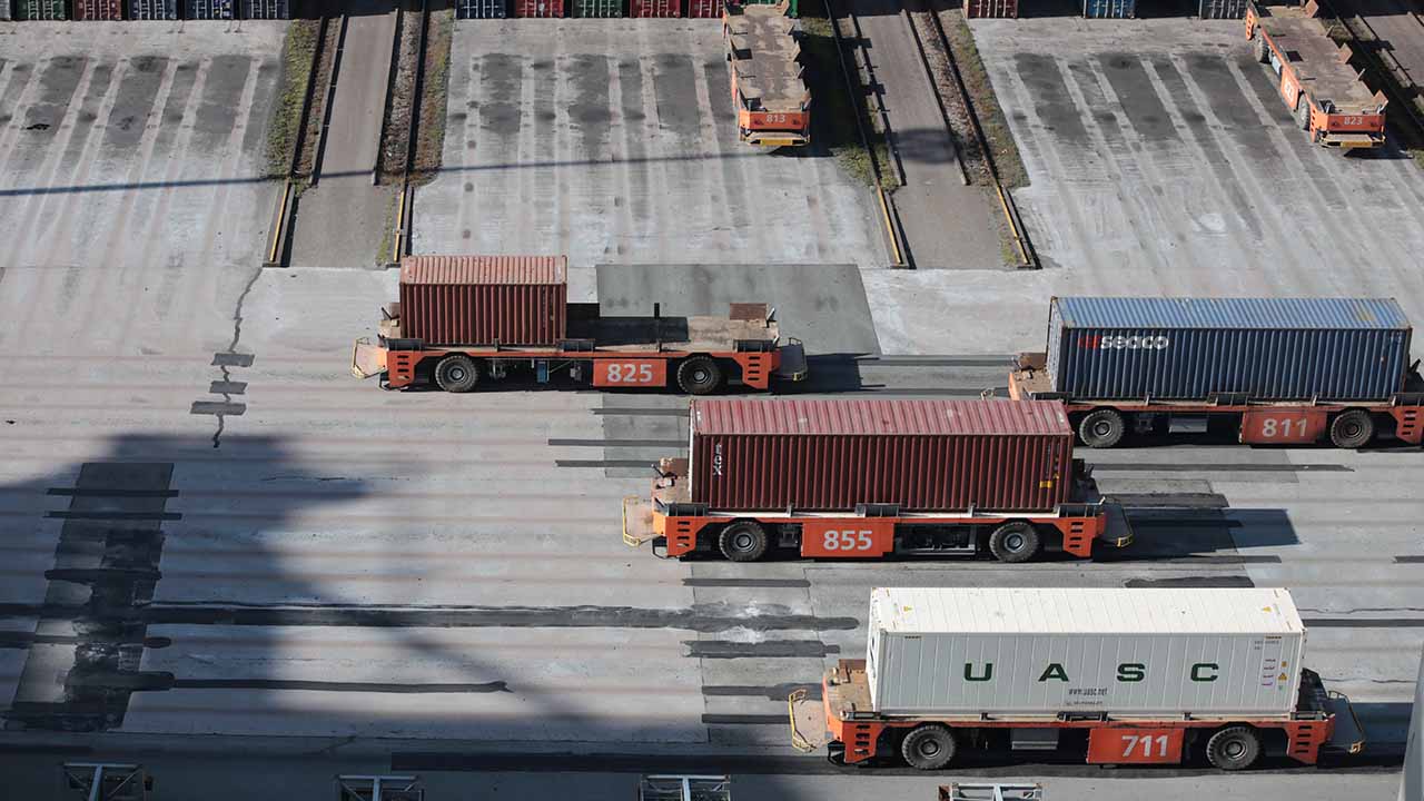 containers in transit