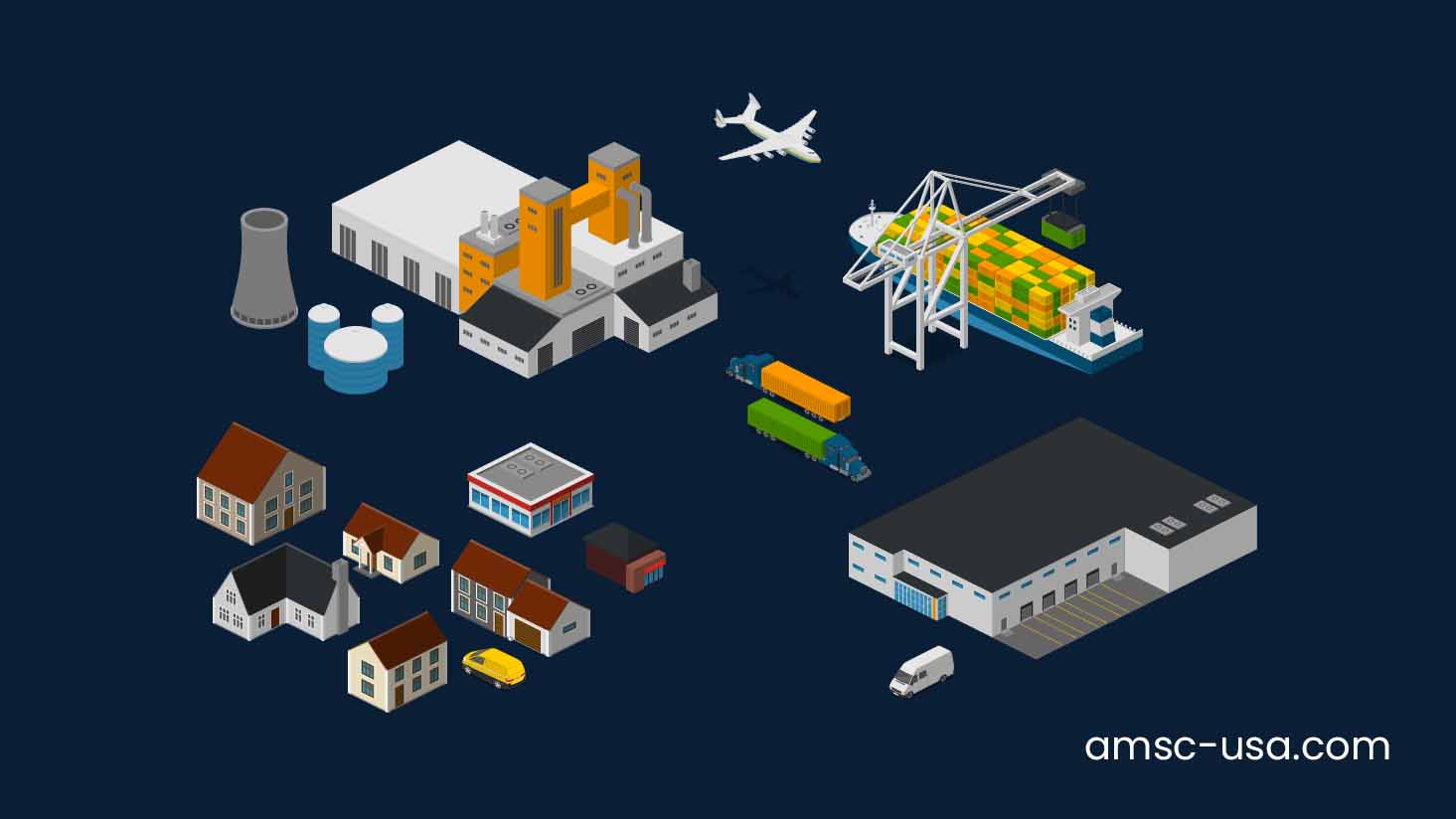 Warehouse Supply Chain illustration