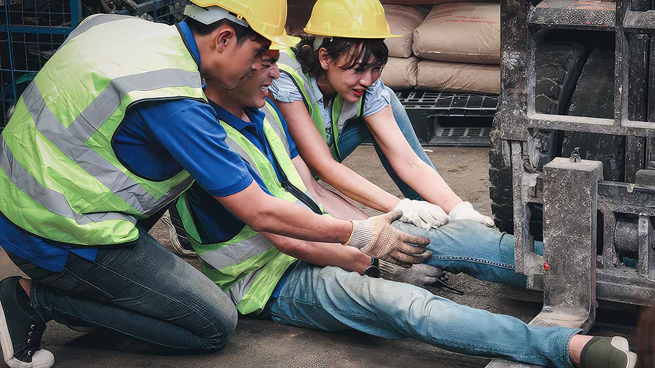 A worker who suffered a forklift injury