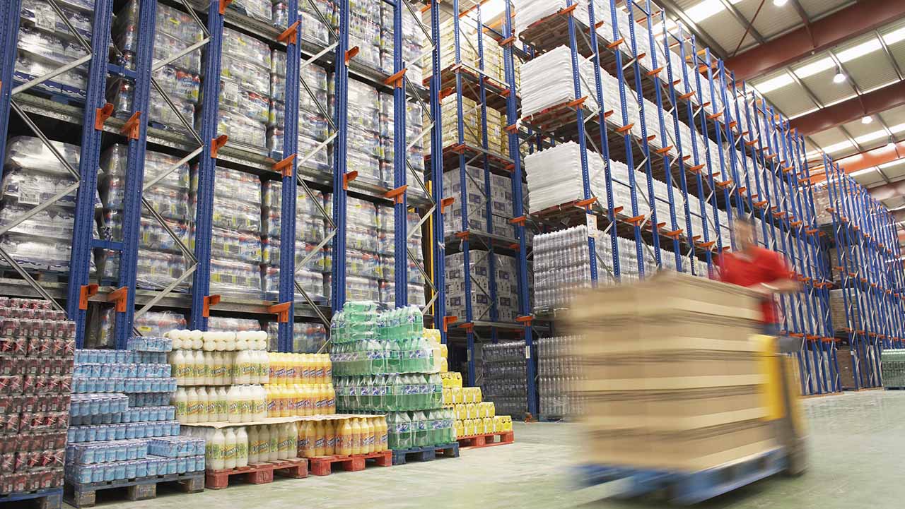 warehouse slotting in use in a large warehouse picking process