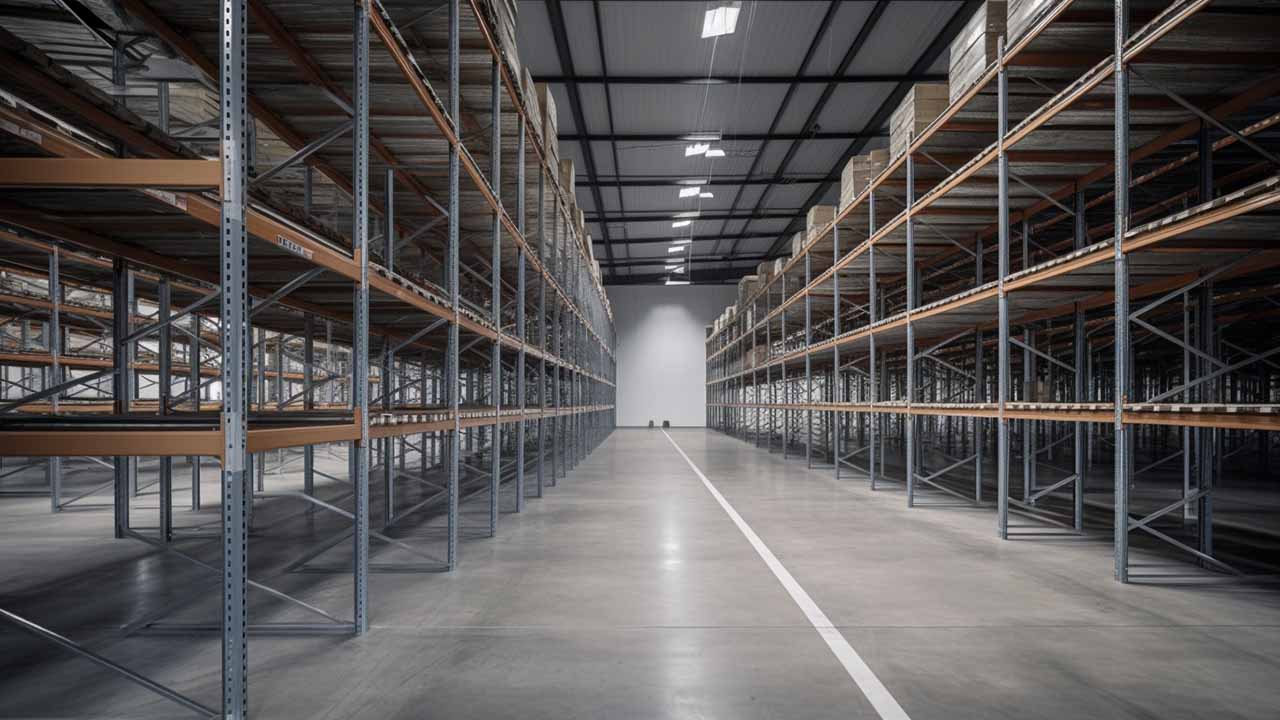 warehouse racking systems in use