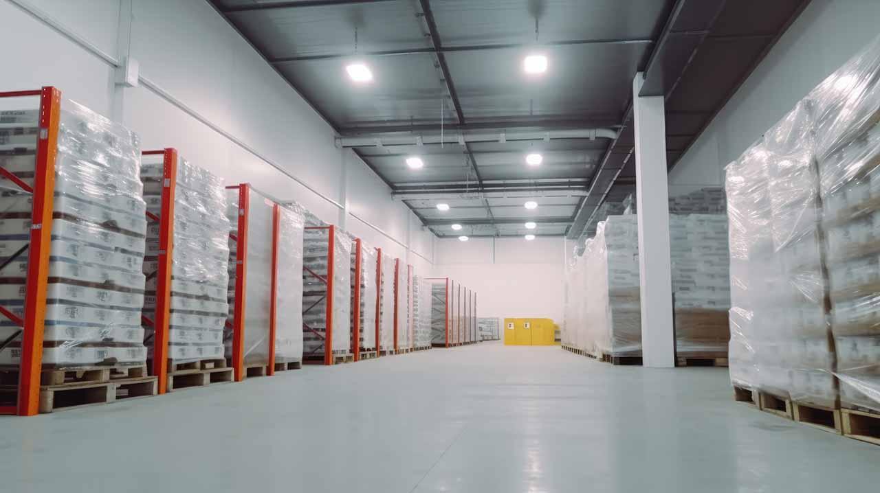 goods in a cold storage warehouse