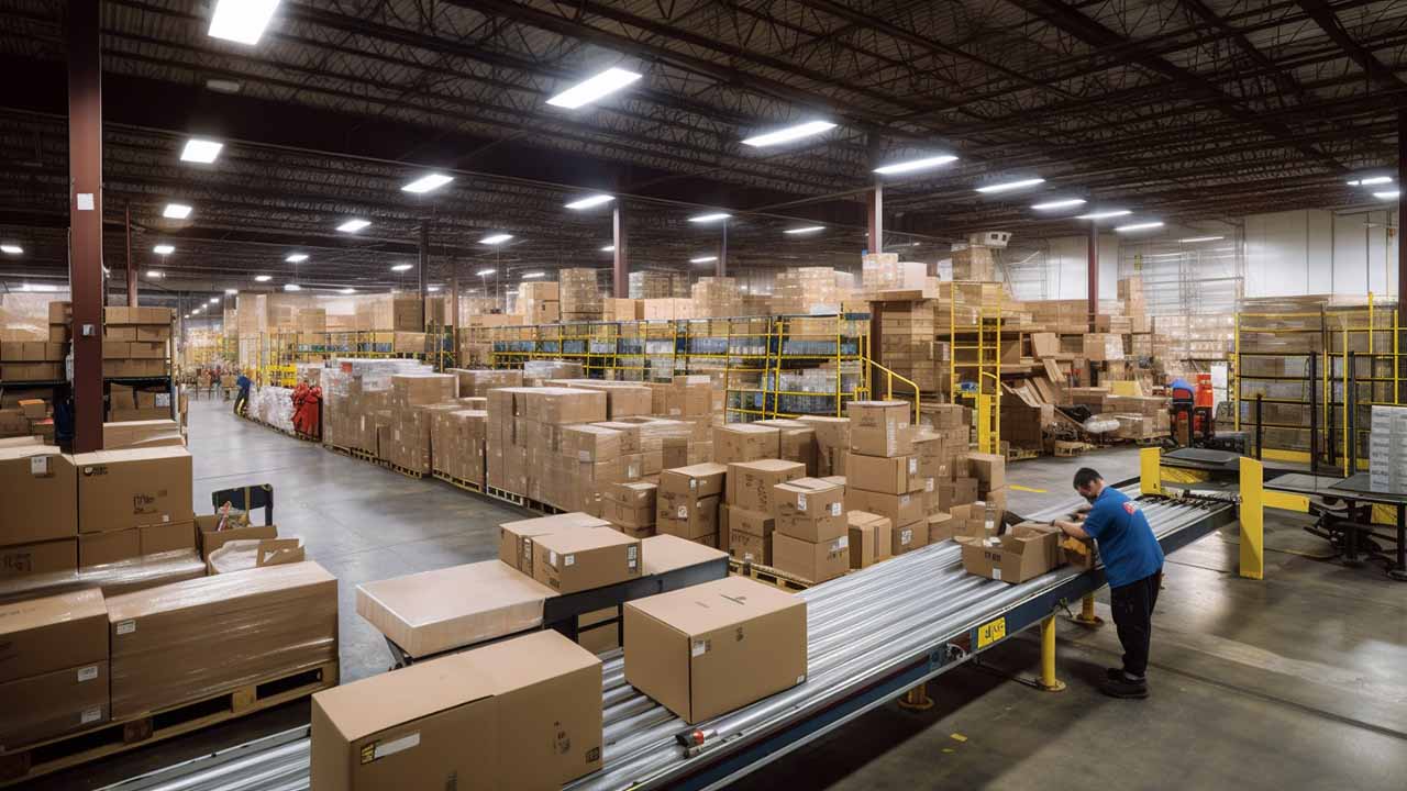 a fulfillment picking and packing operation