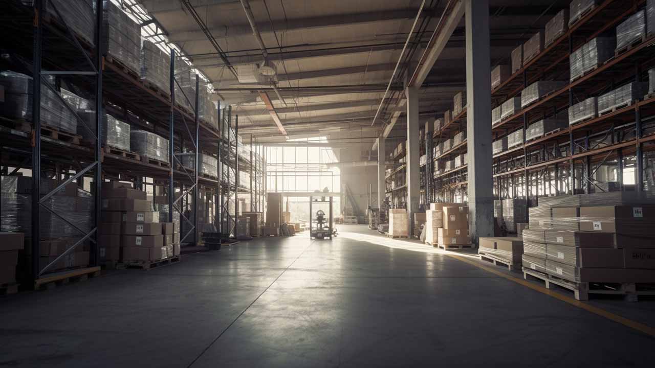 Warehouse with efficient picking and packing processes