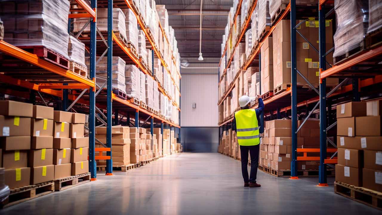 A warehouse with personnel assessing business needs and location considerations