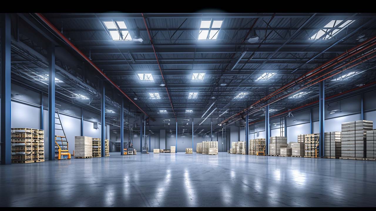 green warehouse led lighting