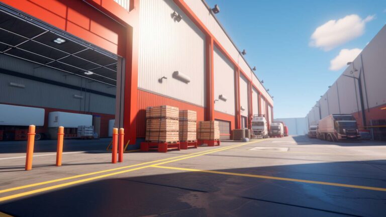 4pl warehouse with multiple loading docks