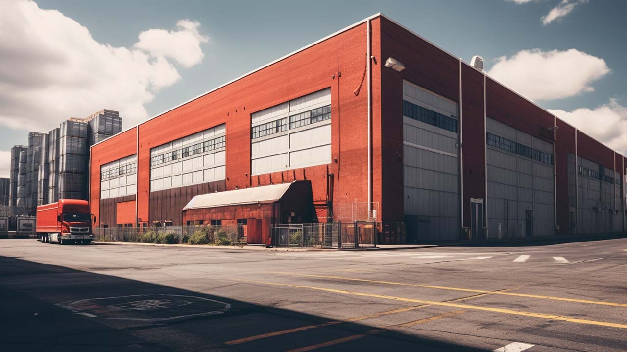 a large warehouse or factory