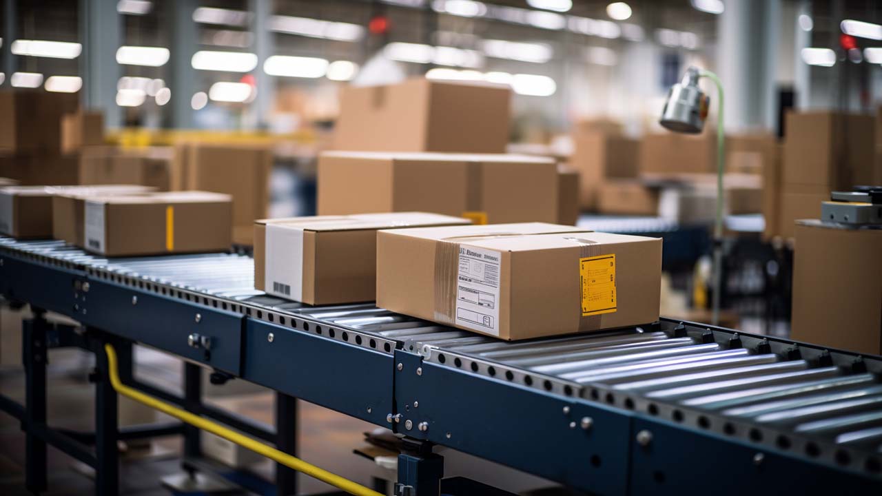 a packing line for an ecommerce warehouse