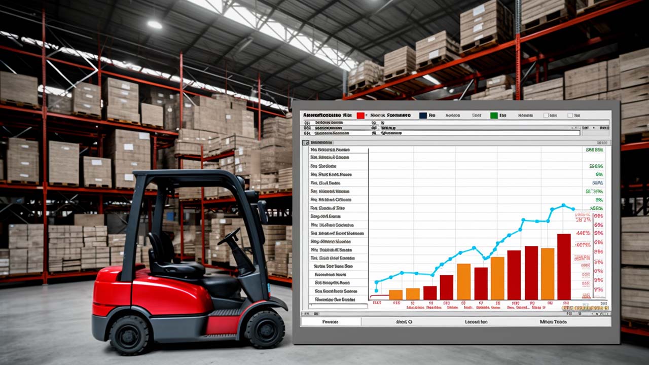 excel sheet showing rising costs of warehousing