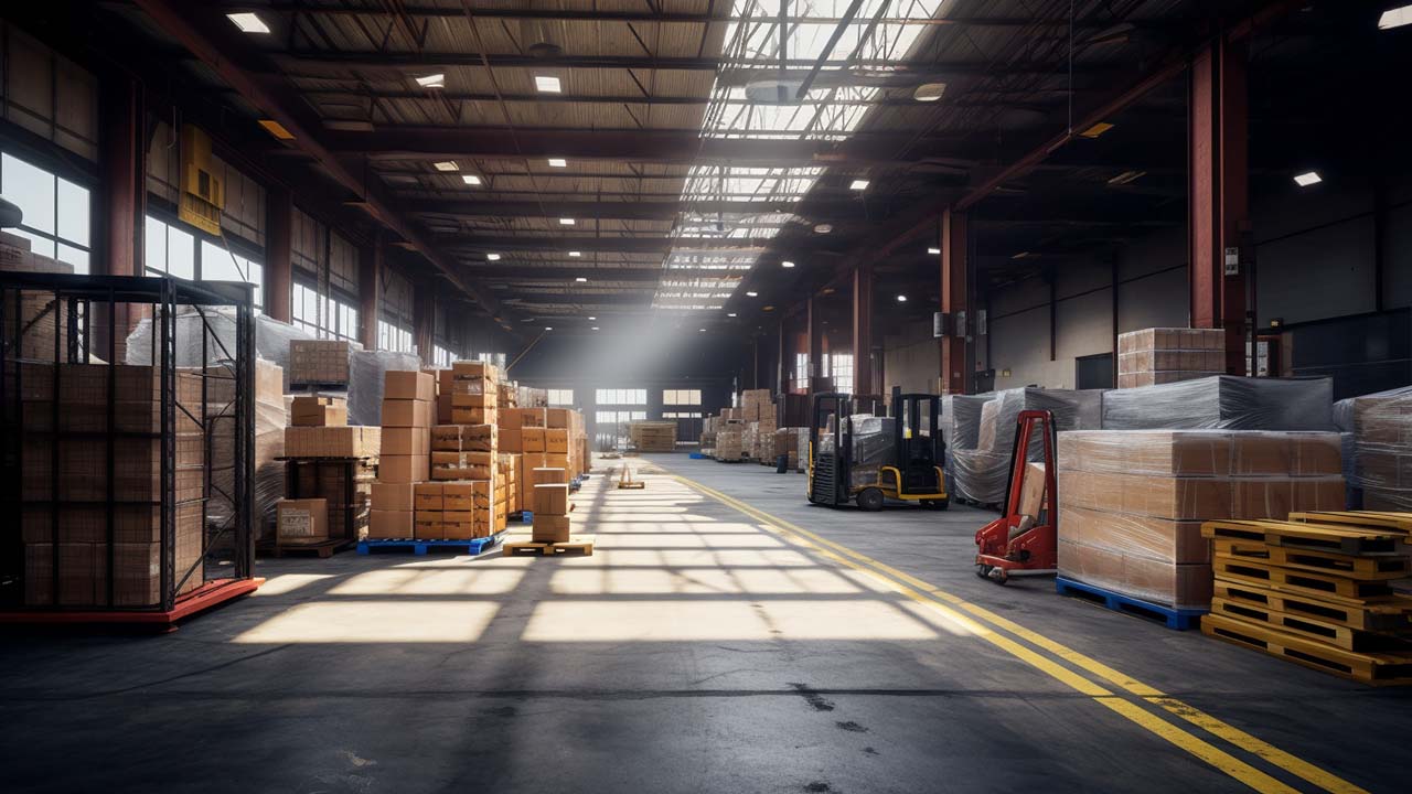 inside a 4pl warehouse facility