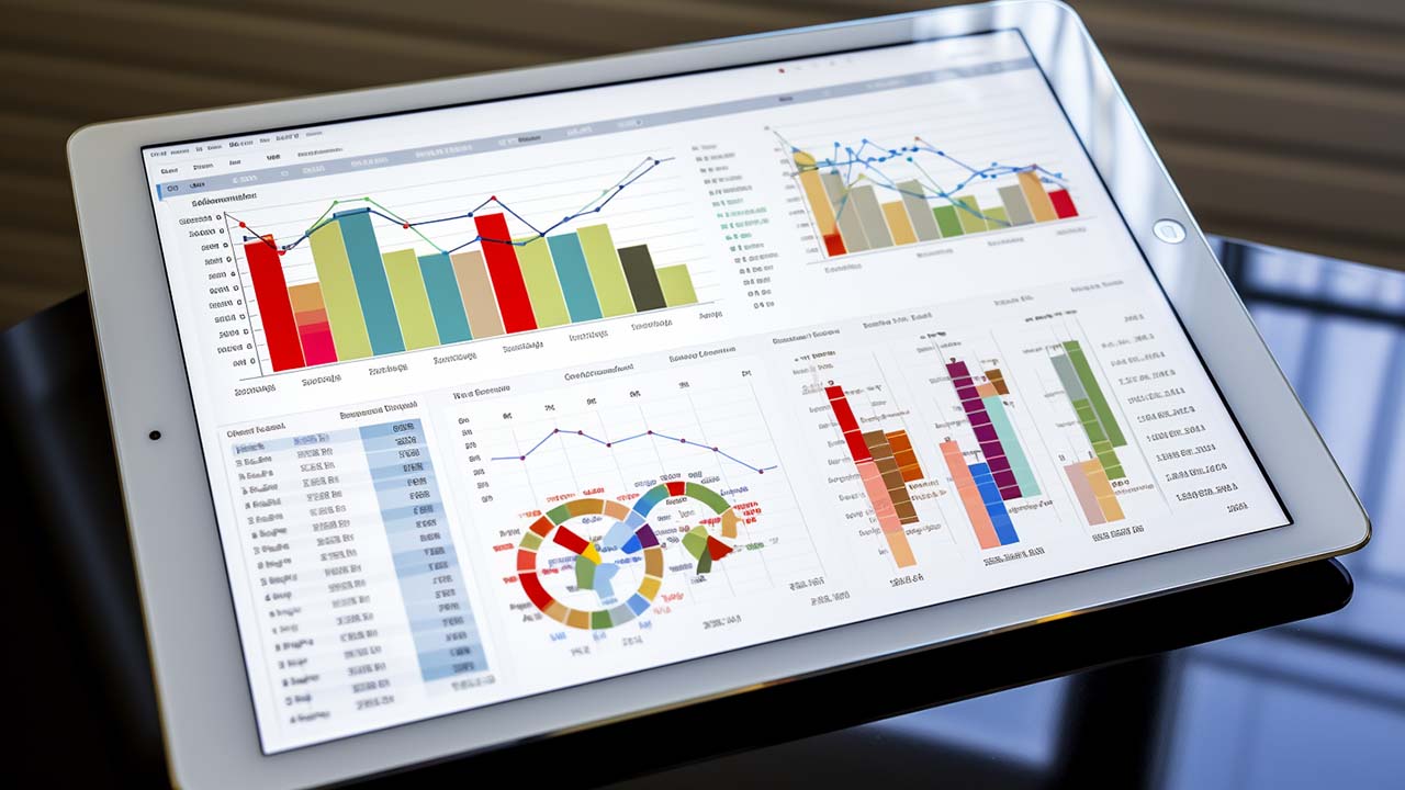 ipad showing big data for warehousing