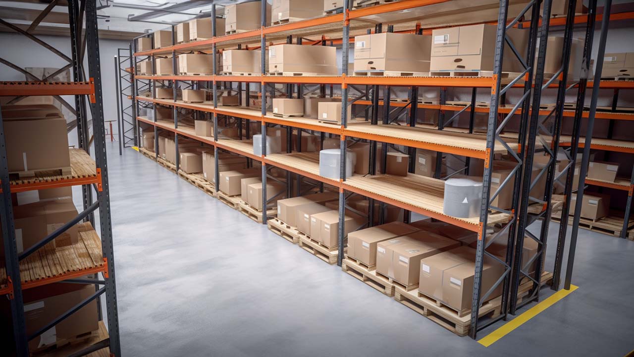 tall warehouse pallet racks for short term storage