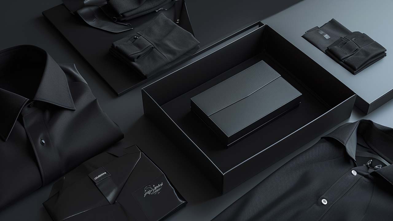 a mens high end clothing brand packaging