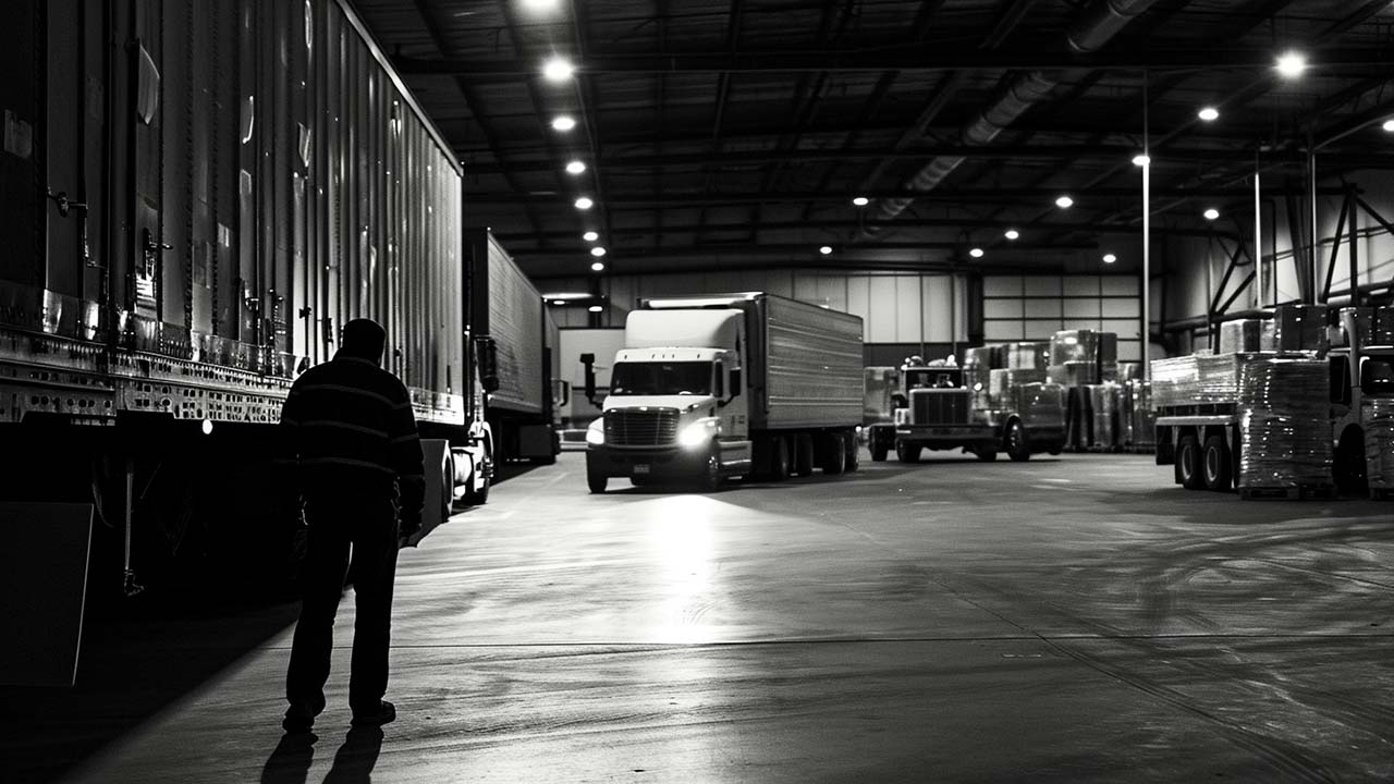 a warehouse worker who missed a shipment for a truck