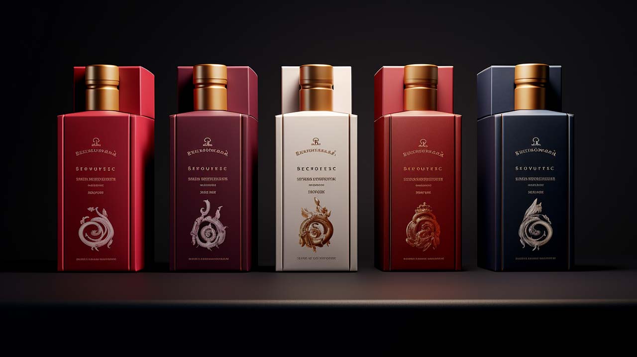 nice custom packaging on a line of mens cologne